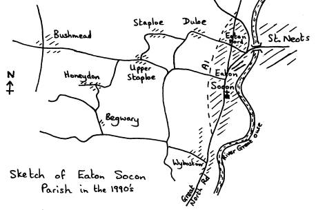 Sketch Map of The Parish of Eaton Socon